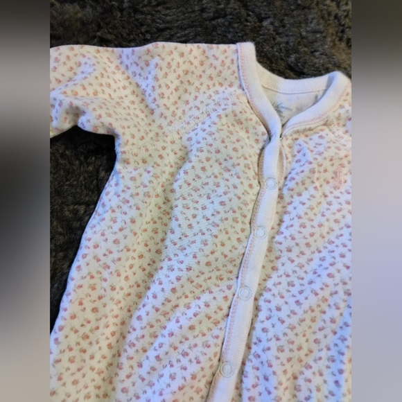 Ralph Lauren Newborn Baby Floral Cotton Footed Coverall Sleeper - Picture 3 of 5